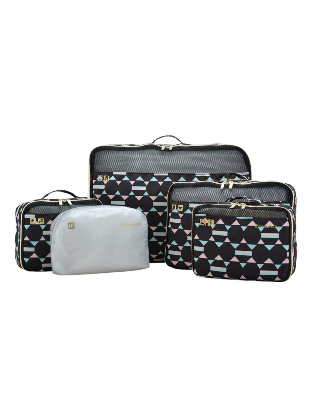 Traveler's Choice Luggage Packing Cubes 5 Piece Set, Kaleidoscope / NIB